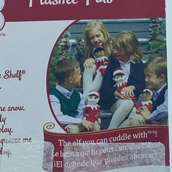 Elf On The Shelf Boy Plushee Pals Christmas Stuffed Toy Blue Eyes Brown Hair NEW - Picture 8 of 8